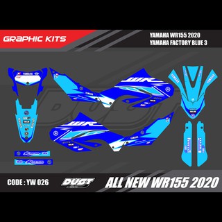 สติ๊กเกอร์วิบาก YAMAHA WR155R 2020 ทั้งคัน Graphic kit สติ๊กเกอร์เคลือบเงา สุดคุ้ม