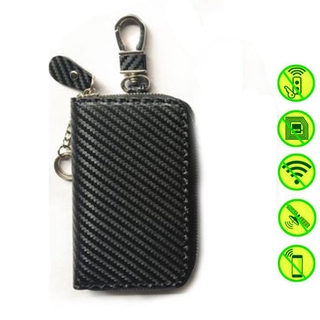 Car Key Signal Blocker Faraday Cage Keyless RFID Blocking Bag Black