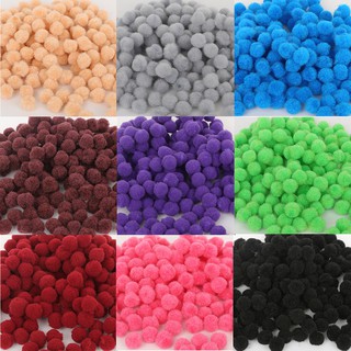 300pcs 10mm Bola Pompom Mini Fluffy Lembut Untuk Dekorasi Rumah/Pernikahan/Kerajinan Tangan Diy