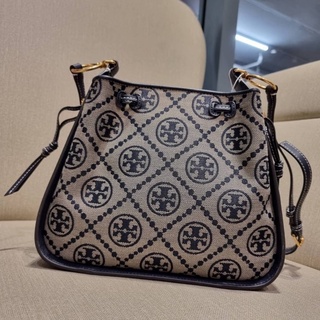 TORY BURCH T MONOGRAM JACQUARD BELL BAG