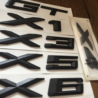 Suitable for BMW X1 X3 X4 X5 X6 GT Metal Letter Logo Black Tail Sticker