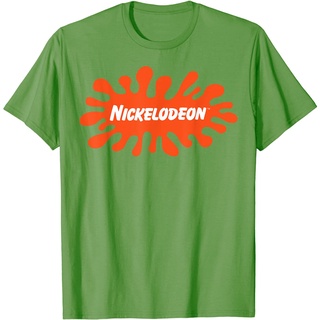 เสื้อยืดผ้าฝ้ายพิมพ์ลายแฟชั่น เสื้อยืด พิมพ์ลายโลโก้ Nickelodeon Splat