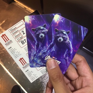 บัตรสะสม rocket endgame avengers กระดาษแข็ง การ์ดสะสม