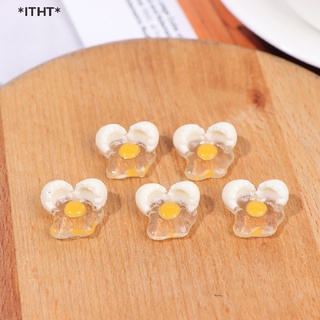 [[ITHT]] 5pcs 1:12 Dollhouse Miniature Mini Broken Egg Model DIY Kitchen Toys Accessories [Hot Sell]