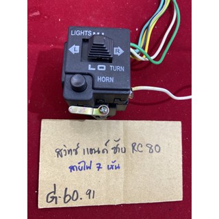 G-60.91 สวิทซ์แฮนด์ซ้าย RC80,RC 80 อาร์ซี 80 ของเทียบ โปรดตรวจสอบให้ตรงกันก่อนสั่งซื้อสินค้าไม่รับเปลี่ยนและคืน