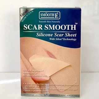 SMOOTH E SCAR  SMOOTH  แผ่นซิลิโคนลดรอยแผลเป็น 3 ชิ้น