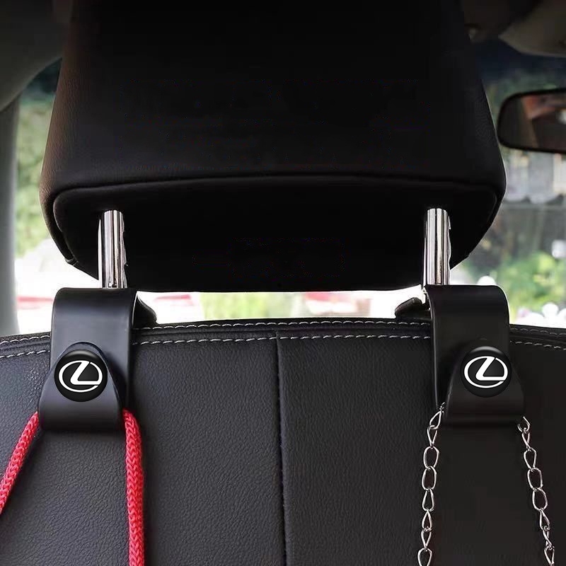 รถด้านหลังที่นั่ง Hooks กระเป๋า Headrest สําหรับ Lexus IS250 IS300 IS350 Rx300 Rx330 Rx350 Rx400h Rx