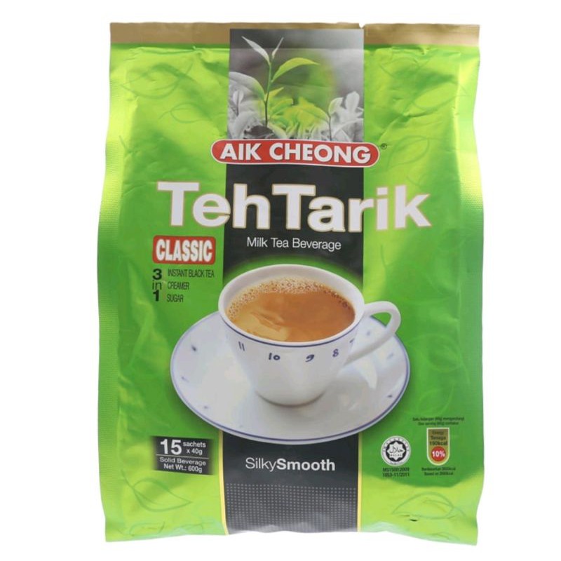Work From Home PROMOTION ส่งฟรีชานมปรุงสำเร็จ Aik Cheong Instant The Tarik Milk Tea 600g.  เก็บเงินปลายทาง