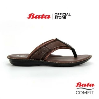 Bata MEN'S Sandal รองเท้าแตะชายแบบหนีบ สีน้ำตาล รหัส 8714183
