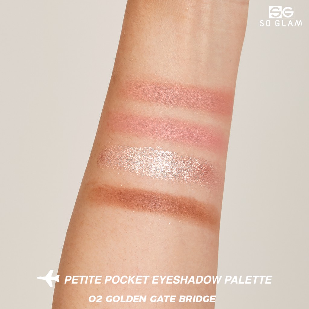 So Glam باليت ظلال Petite Pocket ‏02 Golden Gate — صورة 5