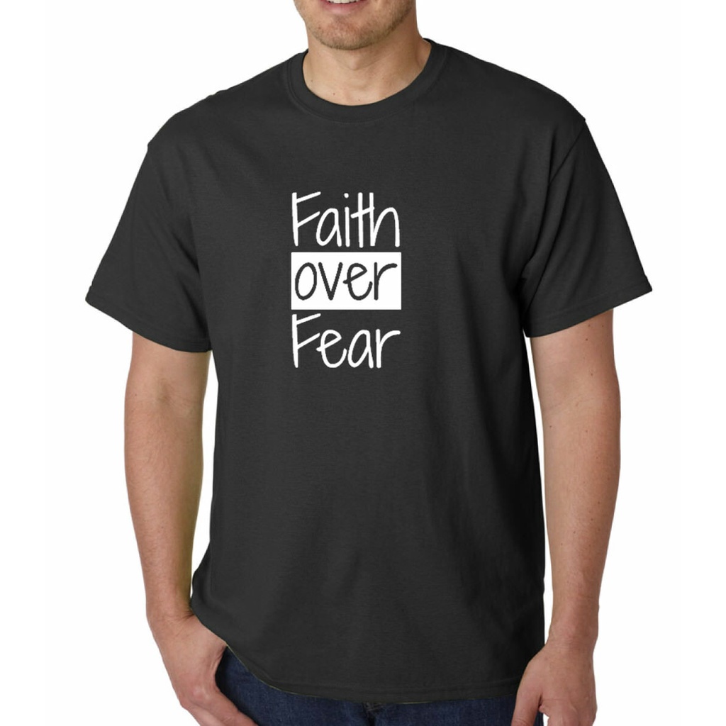 Faith Over Fear TShirt อีสเตอร์ TShirt คริสเตียนพระเยซูศาสนา Kindness