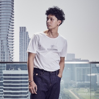 Selvedgework-เสื้อยืดผู้ชาย-Classic Logo T-shirt  – White