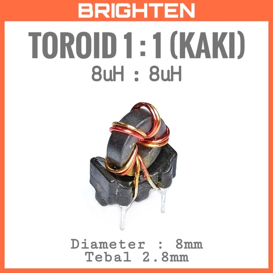 Ferrite Toroid 1 : 1 Bound / Pulse Transformer Ferrite + ฟุต