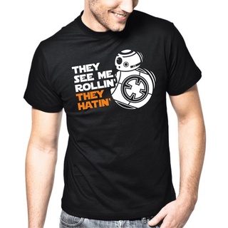 ขายดี เสื้อยืดลําลอง แขนสั้น พิมพ์ลาย They See Me Rollin It Hatin Satire Parody Patter Fun LNipeg51AGoeem10Size S-5XL