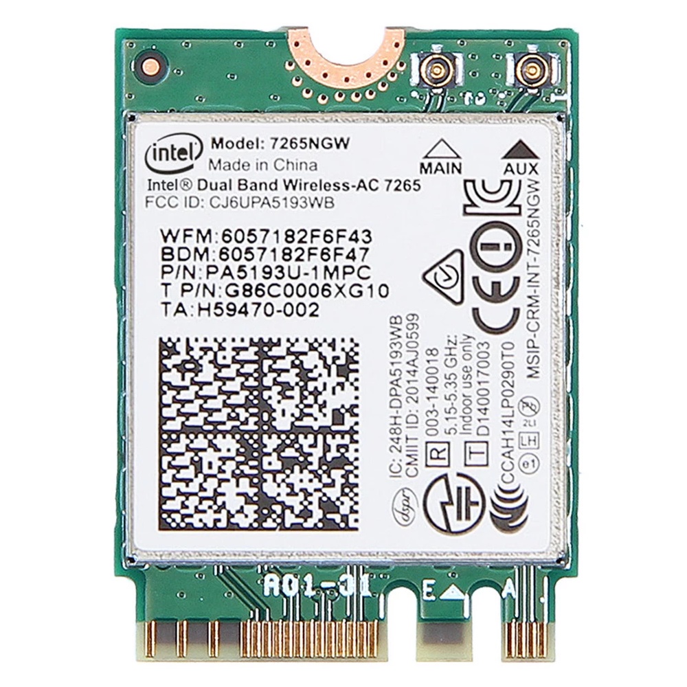 การ์ด wifi ดูอัลแบนด์ 7265NGW - Intel Wireless-AC 7265 (M.2/NGFF/2230 - PCIe)