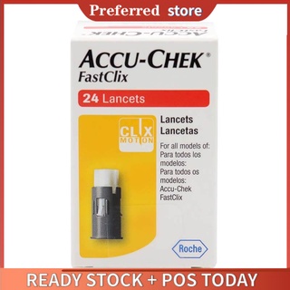 Accu-chek Accuchek Fastclix 24 ชิ้น สำหรับปากกา Fastclix