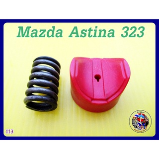 บูชกดแร็ก สีแดงพร้อม สปริง  (113) - Mazda Astina 323 Rack Pressing Bush