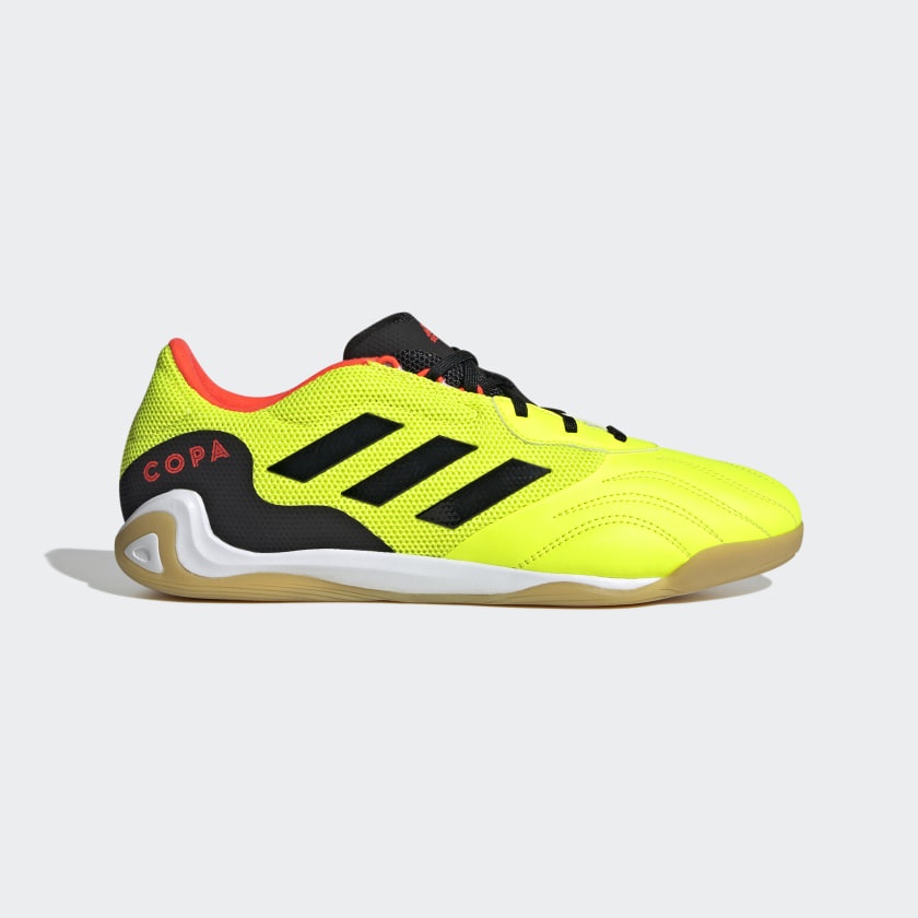 Adidas รองเท้าฟุตบอล / ฟุตซอล Copa Sense.3 IN Sala | Team Solar Yellow/Core Black/Solar Red ( GZ1360 )