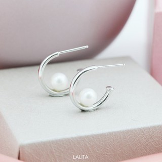 LALITA.BKK - Lolli Pearl Earrings ต่างหูห่วงไข่มุก