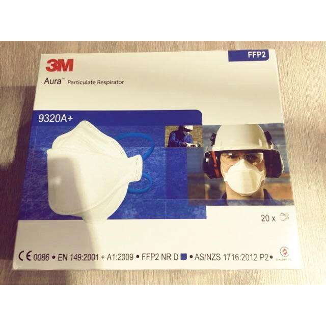 หน้ากากกรองฝุ่น แบบพับได้ 9320A+FFP2 3M