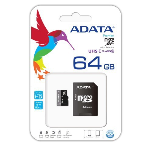 ADATA 64GB MicroSDXC UHS-I CLASS10