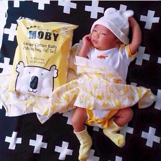 My Store Baby Moby สำลีก้อนใหญ่ Large Cotton Balls 100g (แพ็ค 6 ห่อ) Sale สุดคุ้ม