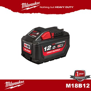 Milwaukee M18B12 แบตเตอรี่ M18™ HIGH OUTPUT™ 12.0Ah