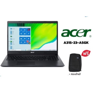 Acer Aspire Notebook A315-23-A5GK/T010 จอ 15.6"ระดับ FHD AMD Athlon 3020e Processor (Black)Free กระเป๋า+Mouse