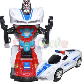 BKLTOY รถแปลงร่างเป็นหุ่นยนต์วิ่งชนถอยมีเสียงและไฟ FW-2033