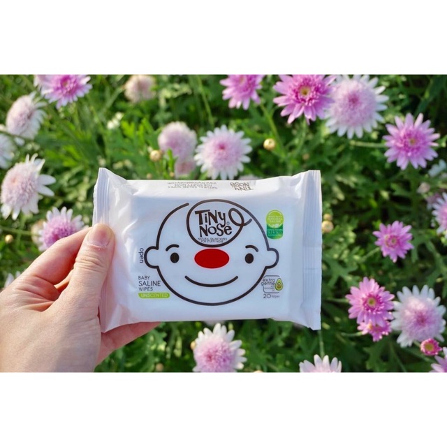 Tiny nose ทิชชู่เปียก สูตรน้ำเกลือสะอาด อ่อนโยน