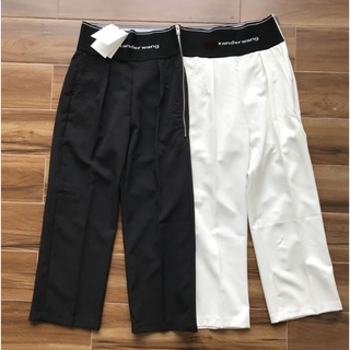 กางเกงขายาว อเล็กซานดร้า trench trousers elastic waistband Pre-order 10 -15 days