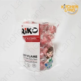 แอลกอฮอล์ก้อน Riko ติดนาน ไร้กลิ่นไร้ควัน ไร้เขม่า (ห่อละ 50 ก้อน)