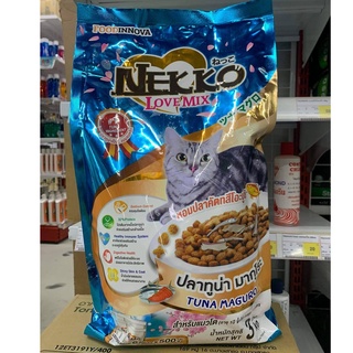 🔥ลดเพิ่ม100฿ ใส่โค้ดDETSEP399🔥Nekko Love Mix 3 kg อาหารแมว เน็กโกะ เลิฟมิกซ์ ปลาทูน่า มารุโกะ 3 กก.(บรรจุซองย่อย 500 g x