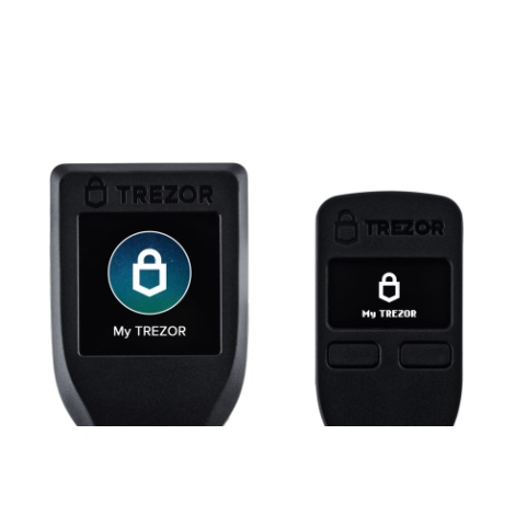 Trezor One Black กระเป๋าฮาร์ดแวร์เก็บ bitcoin hardware wallet for bitcoin and cryptocurrency ของแท้1