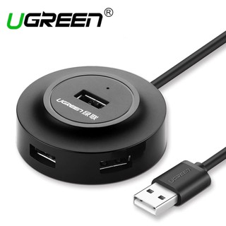 แฟลชไดรฟ์ Ugreen 4 พอร์ต Usb 2.0 Hub ความเร็วสูง สำหรับแป้นพิมพ์