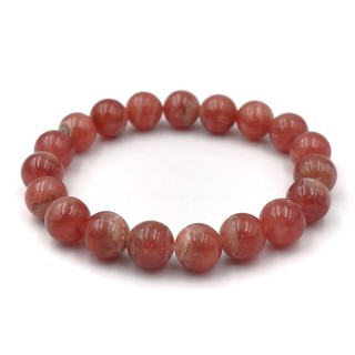 Rhodochrosite หินโรโดโครไซต์ ขนาด 10 มม. สร้อยข้อมือหินแท้ by siamonlineshop