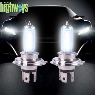 หลอดไฟซีนอน 12V 100 W H4 Xenon Gas Super Bright สีขาว 2 ชิ้น / ล็อตสําหรับรถยนต์