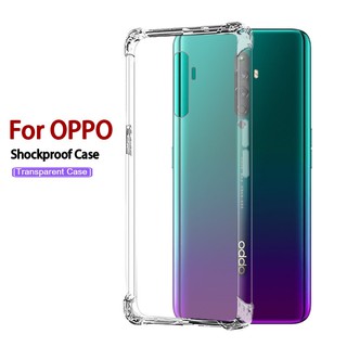 เคสโทรศัพท์แบบใสสําหรับเคสโทรศัพท์มือถือแบบใสสําหรับ Oppo A1K A7 A5s AX7 F9 F7 F5 A79 F3 F1 R9s Plus R9 A1 A83 F5 Lite A71 F1S A59 A59s A3s AX5 A5 K5 A9 A5 2020 F11 Pro Reno 6.4 10X ZOOM 5G 6.6 reno2 2 F Z 2f 2z A12 S A12S A12E Shockproof Soft Phone Case