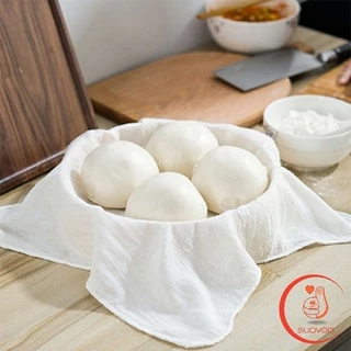 สำหรับนึ่งอาหาร สามารถซักแล้วนำกลับมาใช้ใหม่ได้ ผ้าขาวบาง(เล็ก) Steamer mat