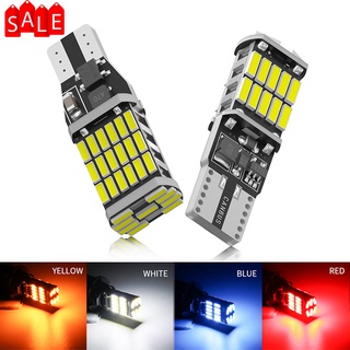 T10 W5W T15 W16W ไฟท้ายรถยนต์ Led แคนบัส ไม่มีข้อผิดพลาด 4014SMD อุปกรณ์เสริมภายในรถยนต์ ไฟถอยหลัง 6000K สีขาว 12V