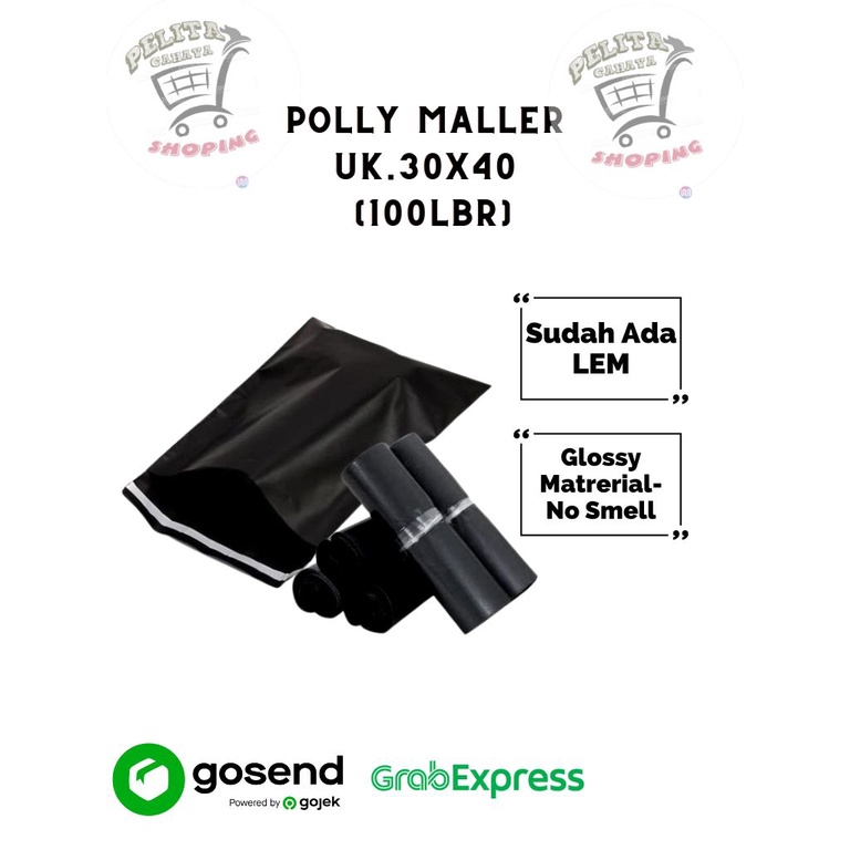 PolyMailer Plastic/OnlineShop Packing UK. 30x40 (100 แผ่น)