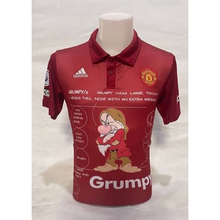 เสื้อโปโลแมนยู เสื้อคอปกแขนสั้นลีกนอก Manchester United เสื้อโปโลแมนยูสีแดงคอปกแมนยู ManU เสื้อManchester United