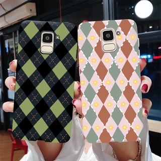 เคสโทรศัพท์ซิลิโคน TPU แบบนิ่ม ลายตารางหมากรุก สําหรับ Samsung Galaxy J6 J6+ Plus J8 2018 J6Plus J 6