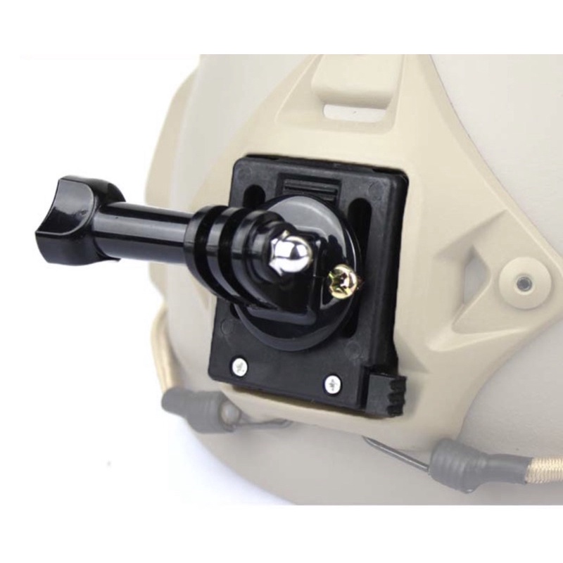 (วัสดุพลาสติก) ฐาน ติดหมวก FAST/หมวกทหาร/TACTICAL HELMET สำหรับ โกโปร กล้องแอคชั่น for Gopro , DJI ACTION Action camera