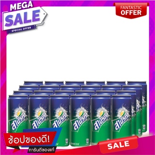 สไปรท์ น้ำอัดลม กลิ่นเลมอนไลม์ 325 มล. แพ็ค 24 กระป๋อง Sprite Soft Drink Lemon Lime 325 ml x 24 Cans