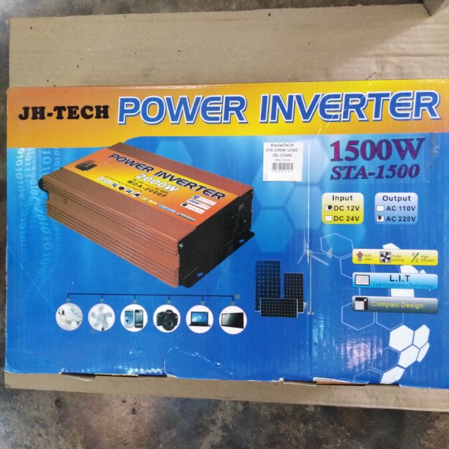 INVERTER​ ​ตัว​แปลงไฟ​#12Vเป็น​220​VAC #STA-1500W