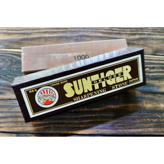 Sun Tiger 1000 Grit หินลับมีดญี่ปุ่น หินลับมีด ซันไทเกอร์  ลับสิ่ว ลับกบ Sung Tiger &amp; King 1000 Grit หินลับมีดพกพา