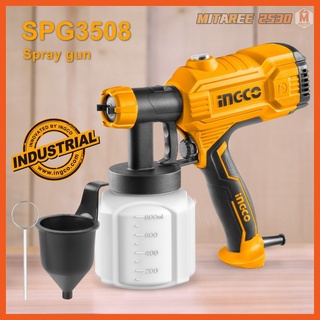 INGCO กาพ่นสีไฟฟ้า รุ่นSPG3508 450W  พ่นสีน้ำ สีน้ำมัน น้ำยาทุกชนิดได้ ของแท้100%