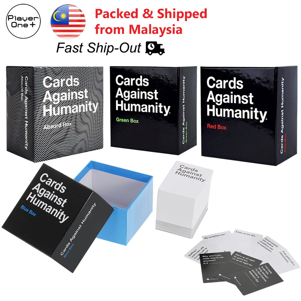 Cards Against Humanity Absurd Red Blue Green Expansion Box Card Game