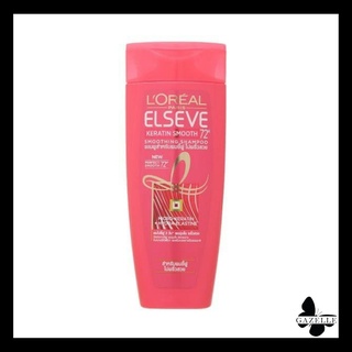 LOREAL PARIS Elseve keratin smooth shampoo ลอรีอัล ปารีส เอลแซฟ เคราติน สมูททิ่ง แชมพู(110ml.)